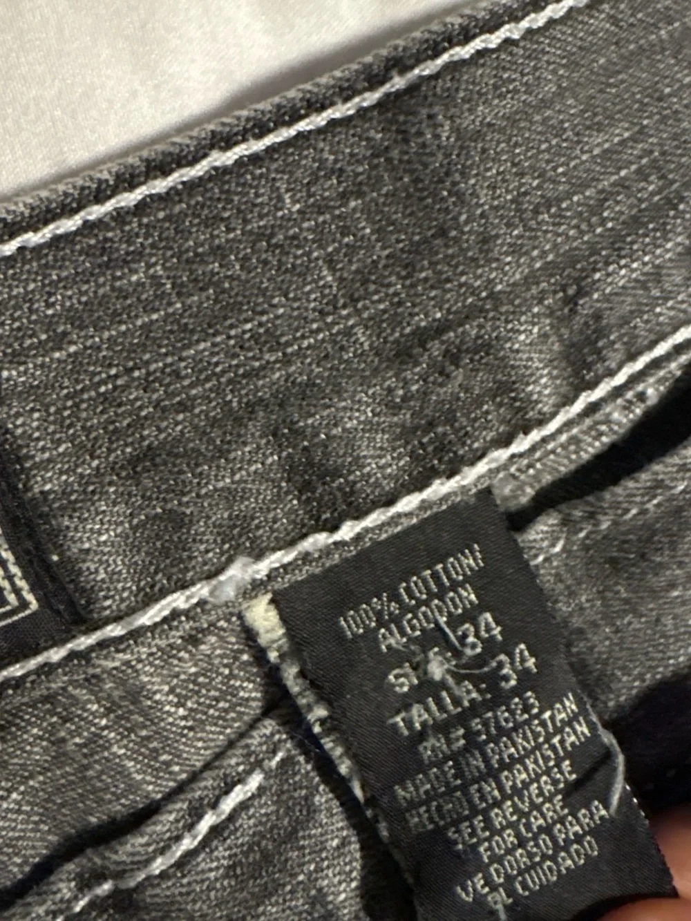 Men's Black Washed Denim Jean Shorts - Relaxed Fit